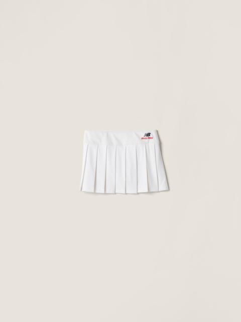 Miu Miu Pleated stretch jersey skirt
