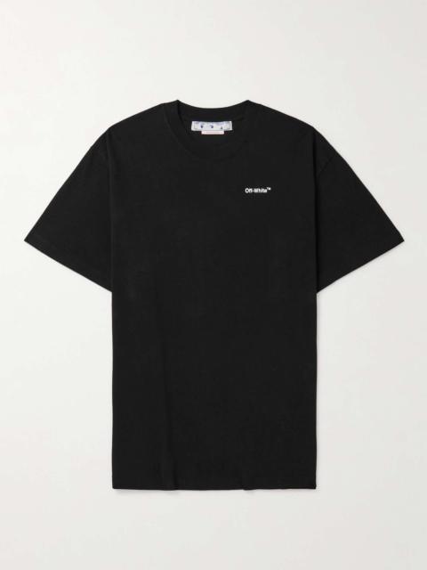 Off-White Logo-Print Cotton-Jersey T-Shirt