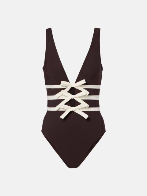 KARLA COLLETTO Lenora bow-detail swimsuit