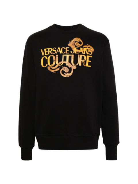 VERSACE JEANS COUTURE Barocco logo-print sweatshirt