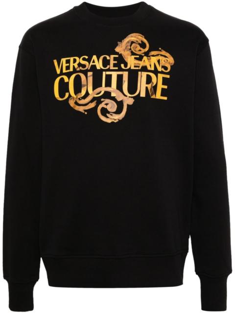 VERSACE JEANS COUTURE Barocco logo-print sweatshirt