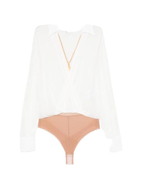 ELISABETTA FRANCHI Elisabetta Franchi Chain-detail Wrap-front Bodie