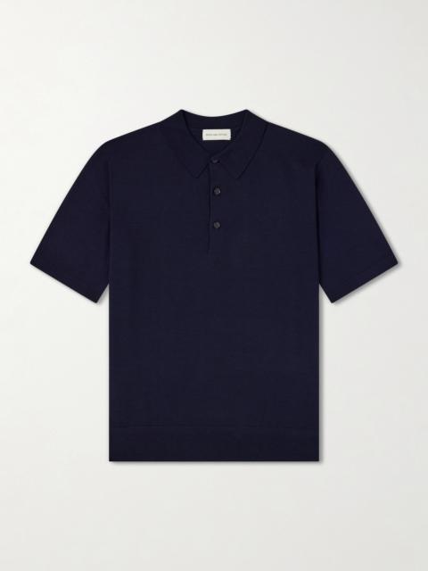 Dries Van Noten Murice Merino Wool Polo Shirt