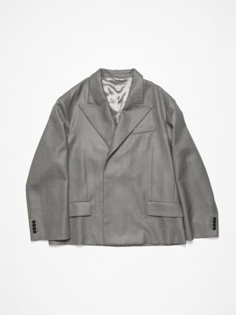 Relaxed fit suit jacket - Vintage grey melange