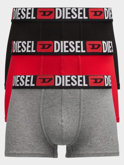 Diesel Men's Damien Multicolor DCore 3-Pack Boxer Briefs