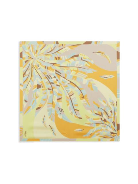 LANCEL Arabesque-print silk scarf