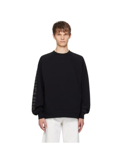 JACQUEMUS Black Les Classiques 'Le sweatshirt Typo' Sweatshirt