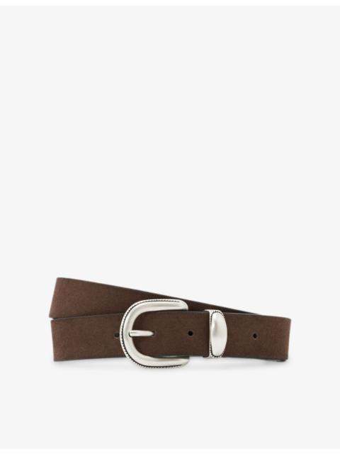 REISS Jonny Western Suede Belt