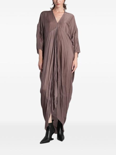 Rick Owens Tommy gathered draped maxi dress