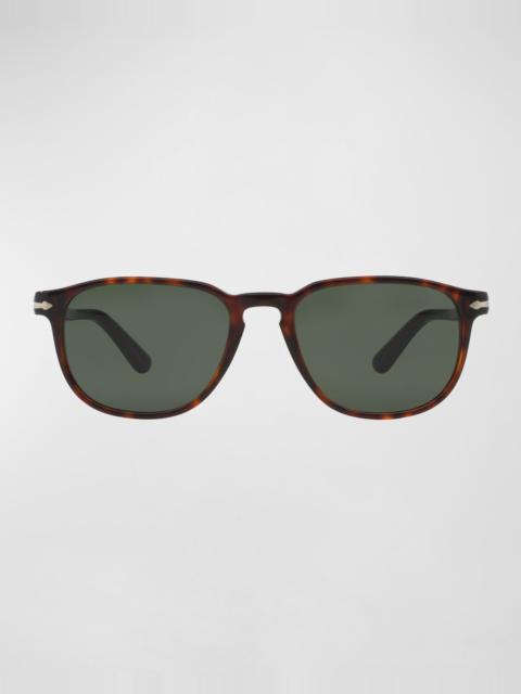 Persol Men's Square Patterned Acetate Sunglasses