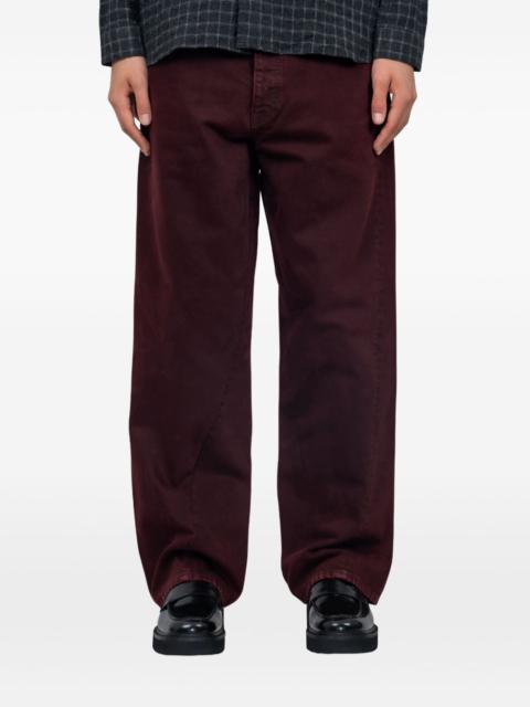 SUNFLOWER wide-twist trousers