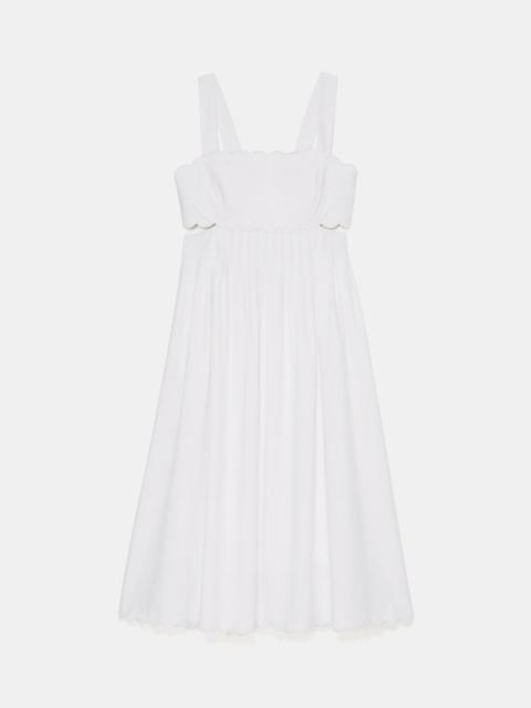 kate spade Scallop Open Back Midi Dress