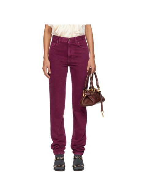 Chloé Purple Slim Denim Jeans