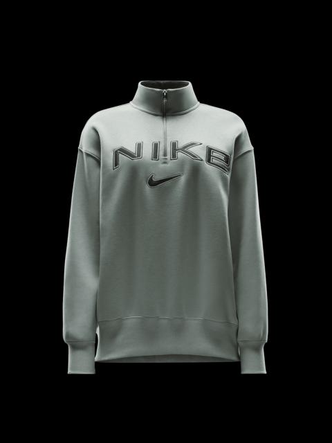 Nike Sportswear Phoenix Fleece Women's Oversized 1/4-Zip Logo Top