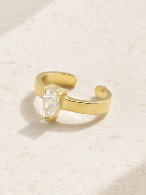 ANITA KO 18-karat gold diamond ear cuff Gold