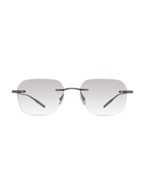 BARTON PERREIRA Men's Rimless Louie 51MM Rectangular Sunglasses - Pewter Smoke