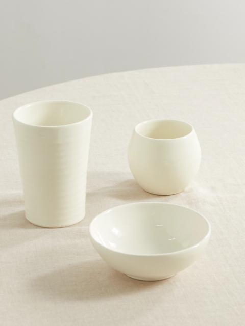 Brunello Cucinelli Set Of Three Ceramic Bowls