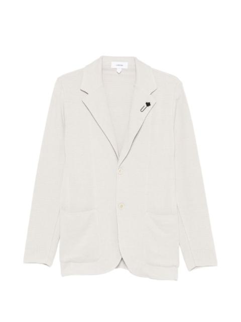 LARDINI notched patch pocket jacket