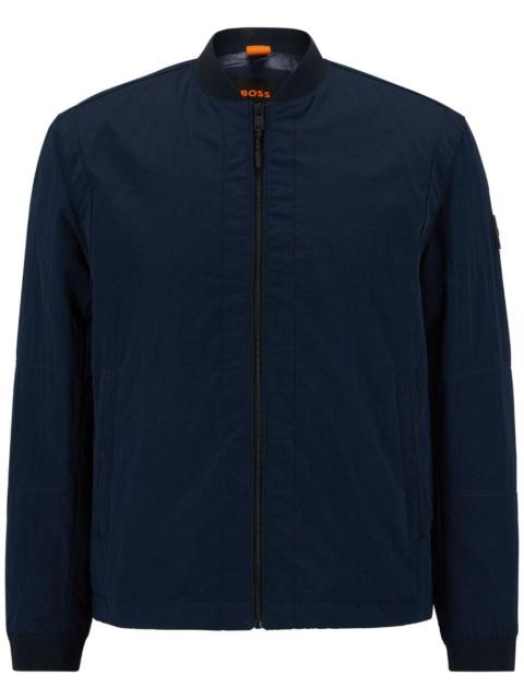 BOSS Othmar logo-patch bomber jacket