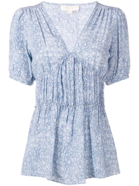 MICHAEL KORS floral print blouse