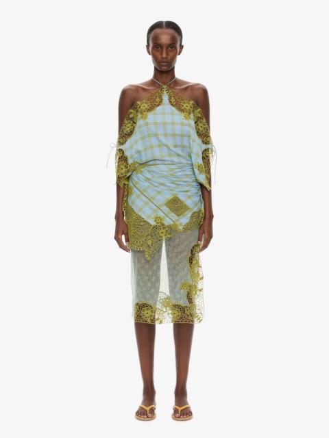 CHRISTOPHER ESBER Embroidered Handkerchief Envelope Dress