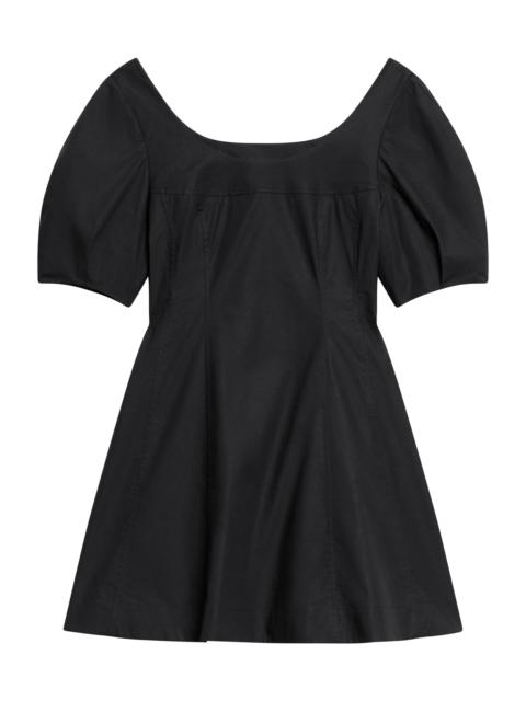 Theory Women's City Stretch-Cotton Fit & Flare Minidress - Black
