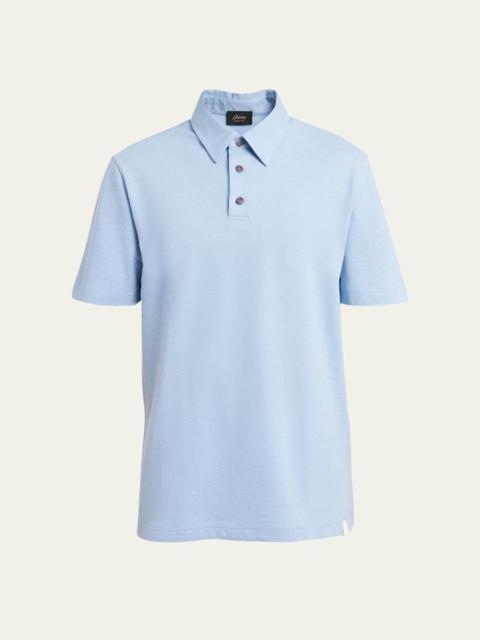 Brioni Men's Jersey Pique Polo Shirt