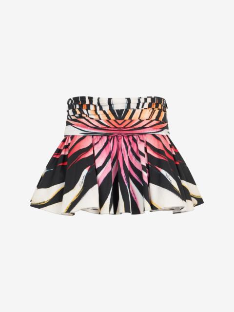 Roberto Cavalli Ray Of Paradise Print Mini Skirt
