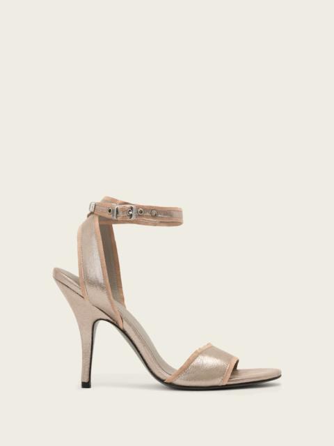 ALLSAINTS VERA SUEDE HEEL SANDALS
