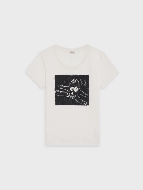 CELINE CELINE T-SHIRT IN PRINTED COTTON WITH ANDRÉ BUTZER COLLABORATION