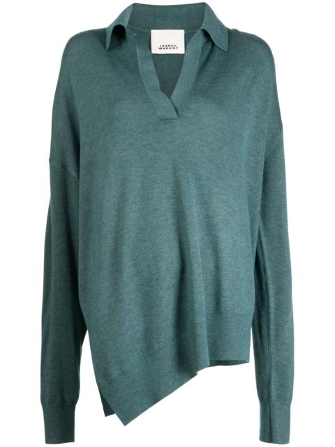Isabel Marant fine-knit asymmetric jumper