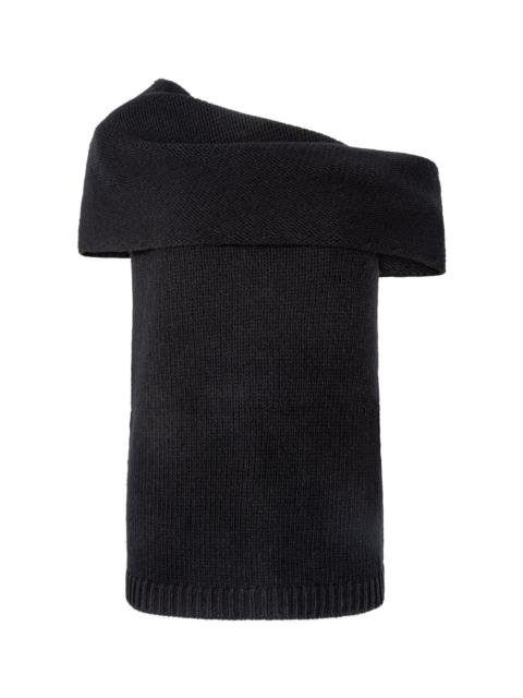 HEIRLOME Isabel Off-The-Shoulder Cashmere Top black