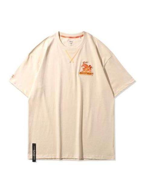 Li-Ning Li-Ning x Disney Master Mickey Graphic T-shirt 'Beige Orange' AHSQ249-1