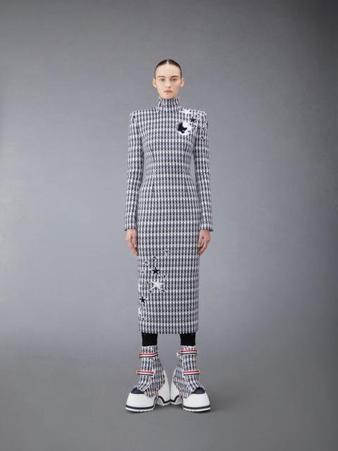 Thom Browne GROSGRAIN TWEED FITTED DRESS