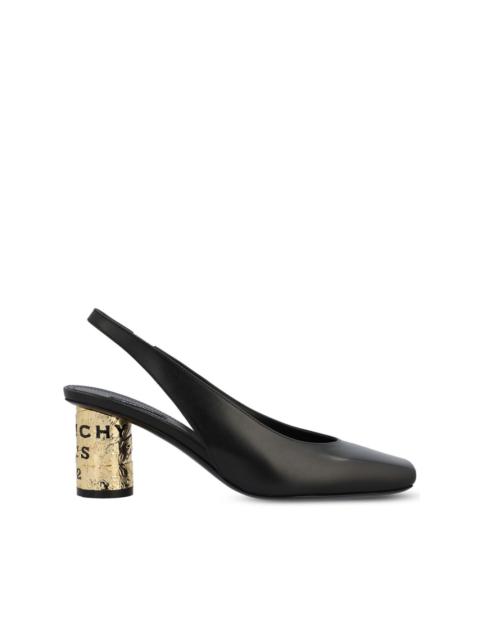Givenchy 7mm cylindrical heel slingback pumps