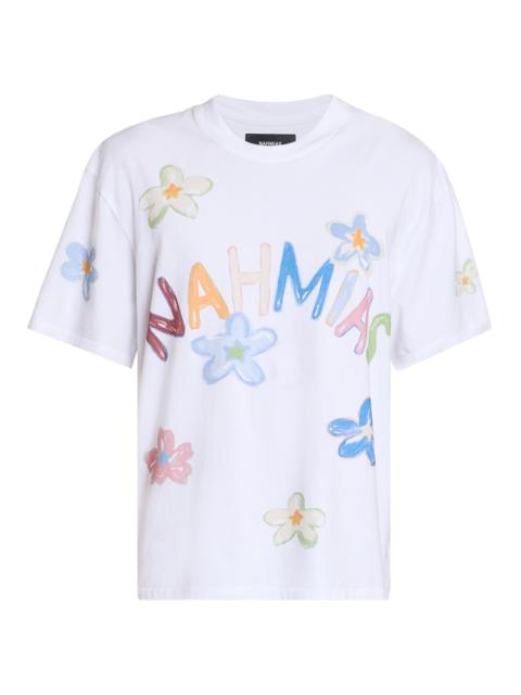 NAHMIAS Men's Daydreaming Super Bloom Boxy T-Shirt - White