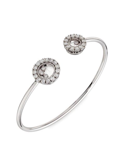 Chopard Women's Happy Diamonds 18K White Gold & 1.45 TCW Diamond Bracelet - White Gold