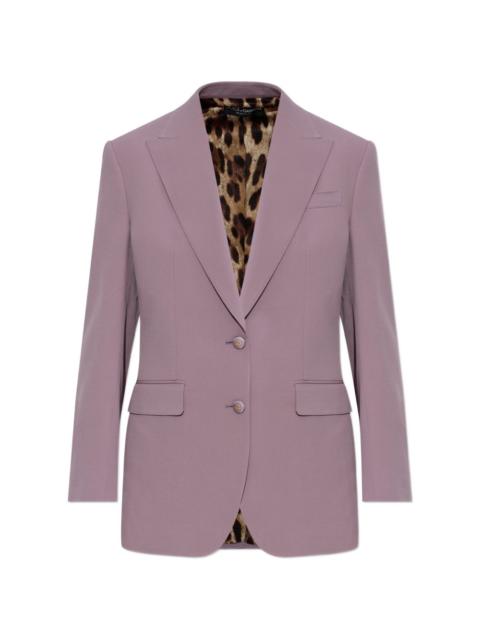 Dolce & Gabbana button-fastening V-neck blazer