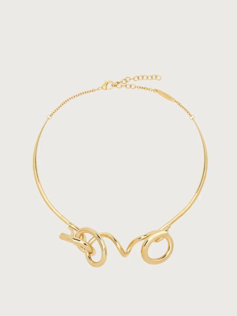 FERRAGAMO SCULPTURE NECKLACE