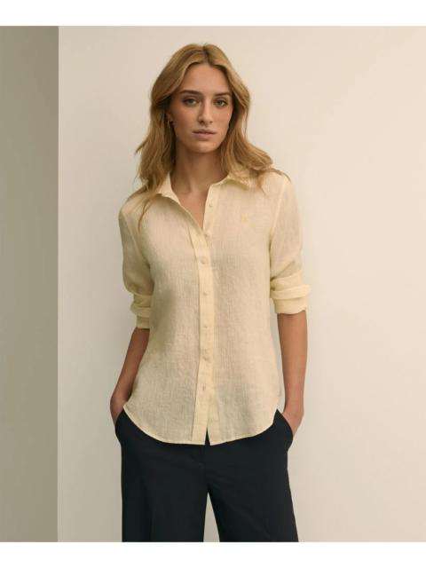 Brooks Brothers Classic Fit Linen Stripe Shirt