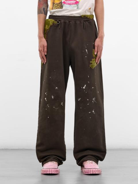 doublet Brown Embroidery & Paint Cotton Sweatpants