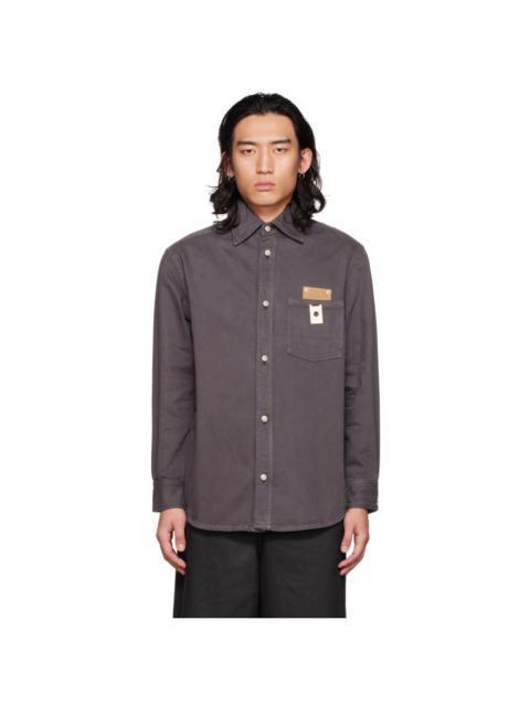 Craig Green Gray Fluffy Hole Shirt