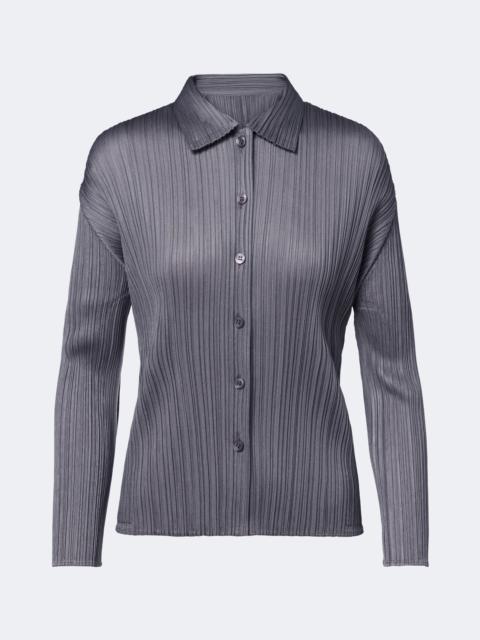 Pleats Please Issey Miyake Basics pleated shirt