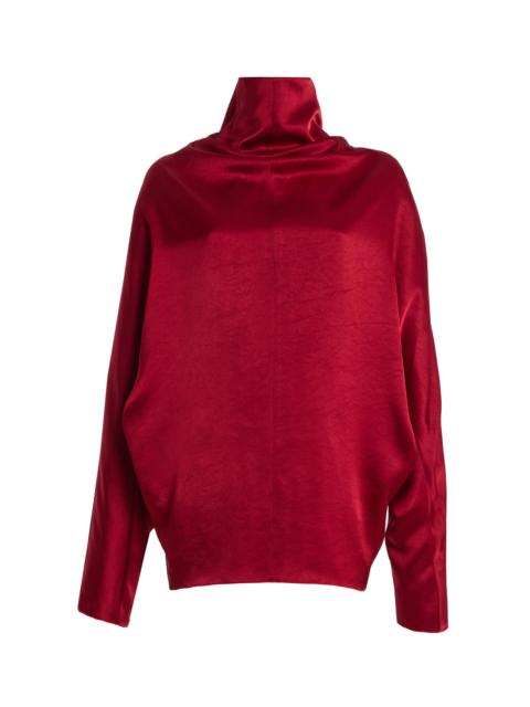 Citizens of Humanity Ilaria Draped Satin Top