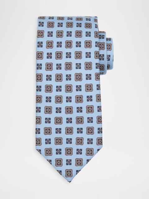 Brioni Men & apos;s Medallion Silk Tie