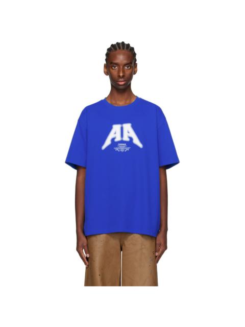 ADER error Blue Printed T-Shirt