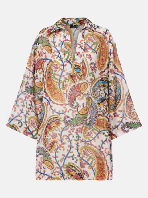 Etro Printed cotton and silk tunic