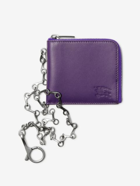 Burberry Leather B Chain Wallet