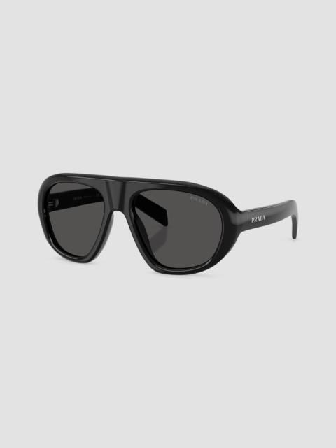 Prada Women's 57MM Pilot Sunglasses - Black