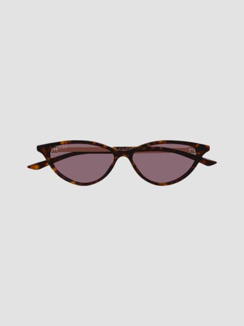 GUCCI Women's Interlocking G Bella 54MM Cat-Eye Sunglasses - Havana